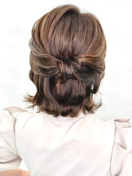 ラカシェット(la-cachette) まるでリボンのハーフアップ