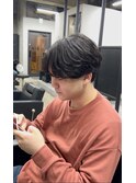 ショート毛流れパーマ