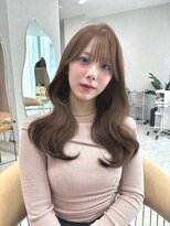 天神美容室 【香月元希】韓国風巻き×マロンベージュ×レイヤー