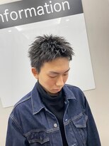 ヘアサロン アウラ(hair salon aura) スパイキーショートアップバング