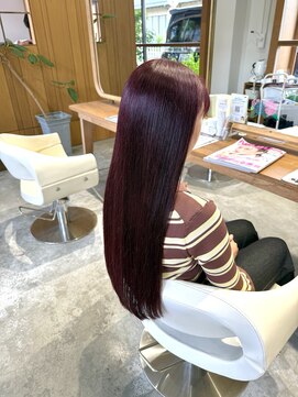 フラム(fulam) ブリーチ無しバーガンディ