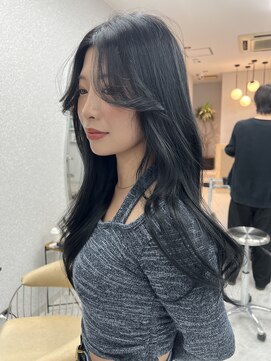 ボタン ハカタ(VOTAN hakata) 【前田七音】黒髪/ブルーブラック/透明感カラー/韓国ヘア