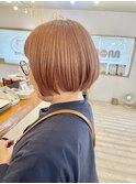 【morio成増 セリザワ】ミニボブ オレンジベージュカラー