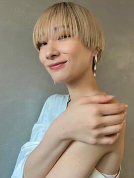 パーク(PARK) マッシュショート×ハイトーンベージュ