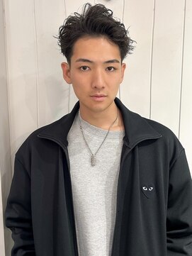 レトン 銀座(leton) サーフカール/フェザーパーマ/刈り上げセンターパート/メンズ