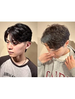 高い技術力のメンズカットとメンズパーマで再現性高いデザインに*セットのしやすい日常に馴染むメンズヘア