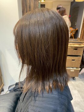ヘアリゾート粋 トゥジュ 池袋東口店(tujuh) ミディアム/艶髪/透明感ブラウン/レイヤーカット