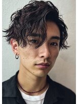 エッジ ヘア メイク(edge hair +make)&nbsp;メンズ/フェザーパーマ/ダウンパーマ/ニュアンスパーマ/流山