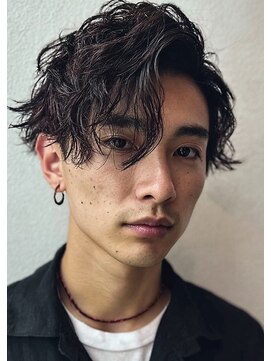 エッジ ヘア メイク(edge hair +make) メンズ/フェザーパーマ/ダウンパーマ/ニュアンスパーマ/流山