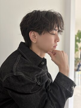 シエル バイ ケンジ 登戸 生田(CIEL by KENJE) センターパートシャドウパーマ春夏トレンドヘア