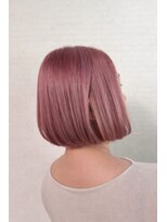 ヘアーアンドスパソシット(HAIR&SPA SOCIT) ミニボブ×ペールピンク