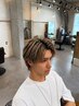 【 慶増指名|立体感 】カット+ケアハイライト+カラー ¥20500→¥19480