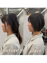 ヘアサロン ドットプラス 町田店(dot. plus) 【渡辺】ミルクティーブロンド/ダークブルー/レイヤー/町田