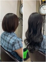 パーティパーティ ヘア(PARTYPARTY hair)&nbsp;ショートからの暗髪ロング