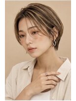 髪質改善サロン WE BE PARSLEY atre 川越店【ウィービーパセリアトレ】&nbsp;大人魅せハンサムショート×極細ハイライトで立体感と透明感を