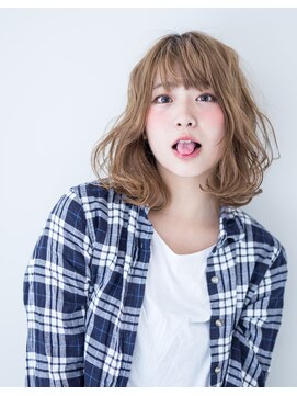 オルソーヘアー(orso hair) orso hair イエローベージュ×レイヤーロブ