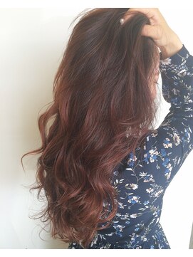 ヘアーサロン ツミキ(HAIR SALON TSUMiKi) ハイライト&レッドピンク