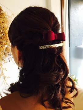 アオ(hair studio ao) ハーフアップ