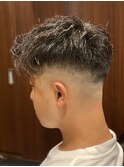 【barber】ツイストパーマスキンフェード