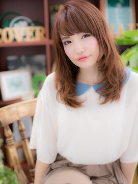 カバーヘア イヴ 戸頭店(COVER HAIR EVE) 斜めバングラベンダーベージュ小顔抜け感ヘアc5戸頭20代30代40代