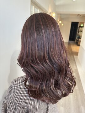 シェーン 仙台駅広瀬通店(schon) ピンク×ハイライト×ミディアム