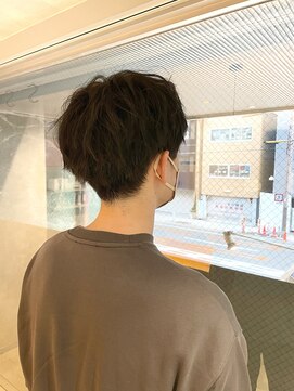 アイディール(:ideal) メンズ☆マッシュショート×波巻きスタイリング