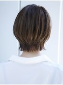 前髪なし外はねウルフボブ20代30代40代【AIN.表参道】川原大地