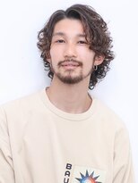 ルックグッドストア(LOOK GOOD STORE)&nbsp;束感ショートマッシュパーマウルフ波巻きハイライト355