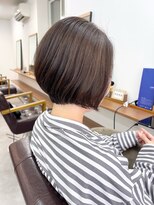 ランプ(Lamp)&nbsp;【白髪染め可】ボブショート ビフォアー＆アフター/白髪ぼかし