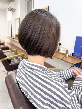 ランプ(Lamp) 【白髪染め可】ボブショート ビフォアー＆アフター/白髪ぼかし