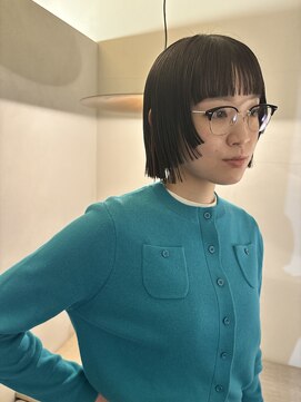 カシ 中目黒(CASI) 顔周りぷつっと×スクエアボブ