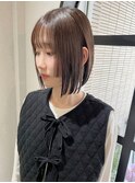 姫カットレイヤーボブショート中野グレージュイルミナ4182