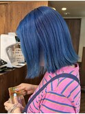 アクリルブルーカラー ブリーチカラー渋谷  外はねボブ*  Luna