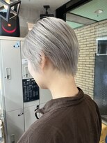 ラフ(LAFF) #セミディ#シアーカラー#ショートヘア#姫カット#ダークアッシュ