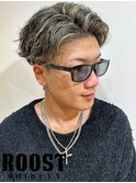 かき上げ金メッシュ