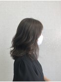 ゆる巻きアッシュカラー