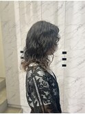 くるくるミディアムパーマ