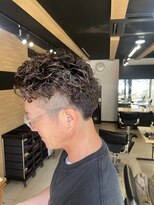 ヘアーラボ ノッシュ 六本松店(Hair Labo Nosh)&nbsp;オールバックパーマスタイル