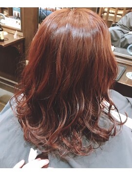 アンフィ 神奈川新町(Anphi) ブリーチなしレッドブラウン
