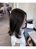 コントラスト白髪ぼかしハイライト