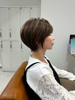 ネイロ 北千住(NeiRo) 小顔ショートボブハイライトカラー大人ショートカット白髪ぼかし