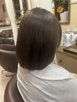 コアフィールフィス(COIFFURE fils)&nbsp;《見附　今町》大人　ミディアムボブ　暗めアッシュ