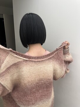 ロマリア 渋谷 渋谷宮益坂(Lomalia) 乾かすだけでキマる髪/似合わせカット黒髪ボブ