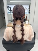 艶々タイトなツイン編み下ろし【清板】