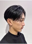 メンズナチュラルセンターパート