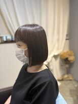 ワ ヘアー(wa-hair)&nbsp;大人可愛い/ショートボブ/切りっぱなしボブ/ミニボブ/ミニボブ艶