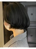 大人ショート　髪質改善　ストレートパーマ