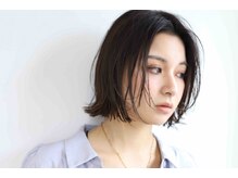 切りっぱなしボブはあえてラフな感じが◎