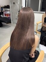 ヨーク(YOKE)&nbsp;ブリーチなしチョコレートブラウンヘーゼルブラウン艶髪ロング