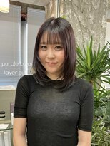 クオーレ(CUORE)&nbsp;レイヤーカット×パープルカラー